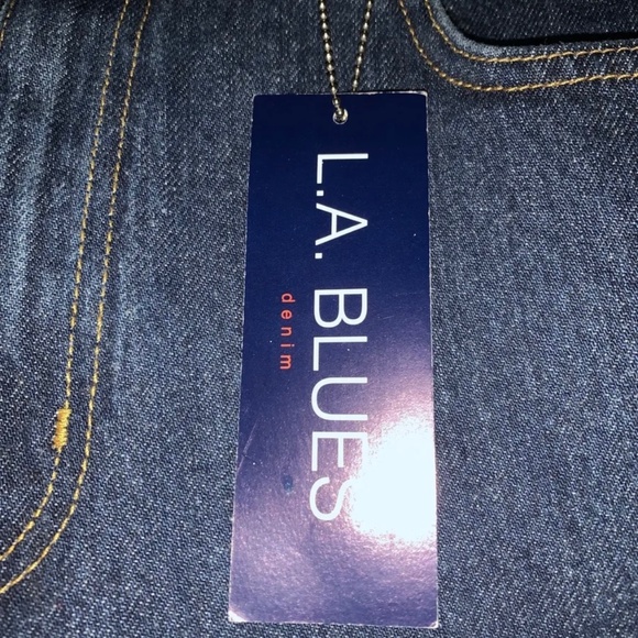 VINTAGE LA BLUES WOMEN SIZE 14 PETITE CLASSIC FIT JEANS - Picture 3 of 5